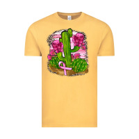 Vintage Mustard breast cancer cactus Vintage Tee - FaDigitalArtStudio