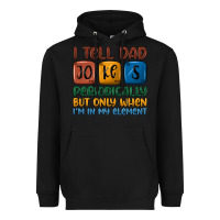Black i tell dad jokes periodically but only when i'm in Heavyweight Hoodie - JahusDesignShop