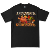 Black just a girl who loves fall Premium Tee - CowGirlArtShop