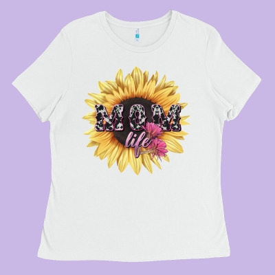 Mom Life Sunflower Mother's Day Ladies Tee Designed By Howdyjamesfarm