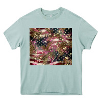 Arona American flag leopard pinktumbler Heavy Core Tee - HowdyJamesFarm