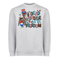 Heather Grey dead inside but its freedom Heavyweight Sweatshirt - AdoDesignShop