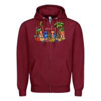 Burgundy Punta Cana family vacation Zipper Hoodie - AdoDesignShop