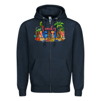 Navy Punta Cana family vacation Zipper Hoodie - AdoDesignShop