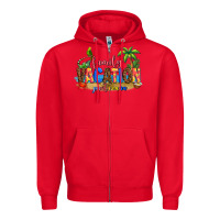 Red Punta Cana family vacation Zipper Hoodie - AdoDesignShop