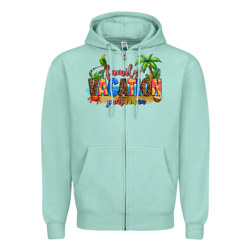 Punta Cana Family Vacation Zipper Hoodie by AdoDesignShop | Teevron
