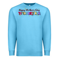 Ocean Blue happy mother's to the best mom Premium Sweatshirt - JahusDesignShop