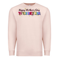 Pale Pink happy mother's to the best mom Premium Sweatshirt - JahusDesignShop