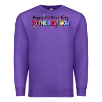 Purple happy mother's to the best mom Premium Sweatshirt - JahusDesignShop