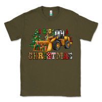 Army Green i dig christmas bulldozer Classic Tee - CowGirlArtShop
