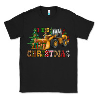Black i dig christmas bulldozer Classic Tee - CowGirlArtShop
