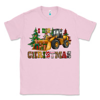 Bubblegum Pink i dig christmas bulldozer Classic Tee - CowGirlArtShop