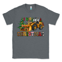 Charcoal Heather i dig christmas bulldozer Classic Tee - CowGirlArtShop