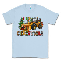 Dusty Blue i dig christmas bulldozer Classic Tee - CowGirlArtShop