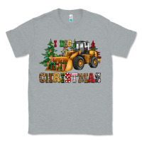 Heather Grey i dig christmas bulldozer Classic Tee - CowGirlArtShop