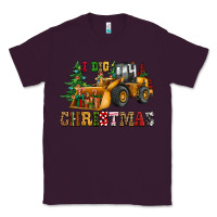 Plum i dig christmas bulldozer Classic Tee - CowGirlArtShop