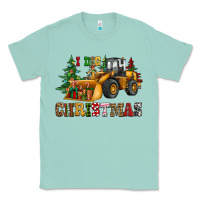 Seafoam i dig christmas bulldozer Classic Tee - CowGirlArtShop