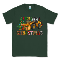 Sports Green i dig christmas bulldozer Classic Tee - CowGirlArtShop