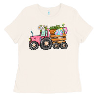 Easter Bunny Tractor Ladies Tee | Teevron