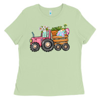 Matcha Easter bunny tractor Ladies Tee - CowGirlArtShop