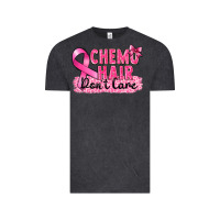 Vintage Black Breast Cancer Chemo hair don't care Vintage Tee - FaDigitalArtStudio