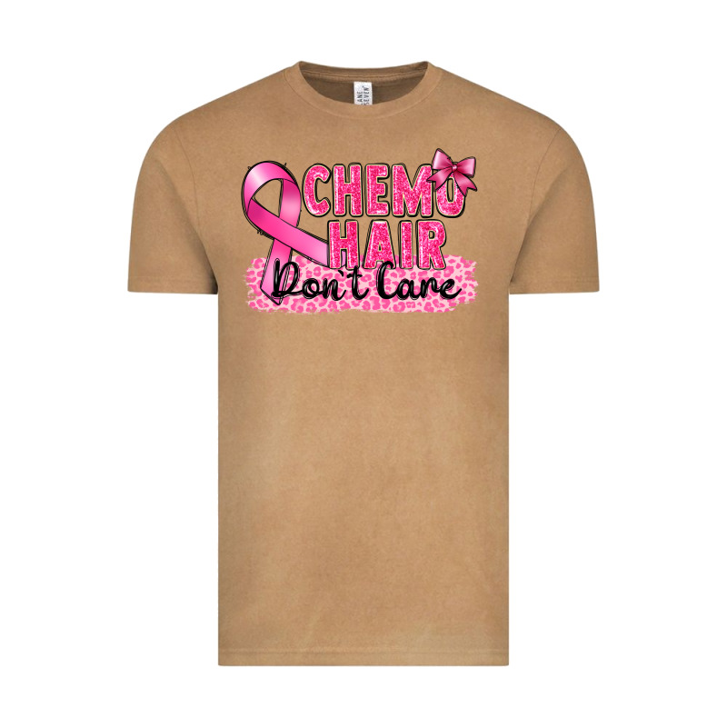 Breast Cancer Chemo Hair Don't Care Vintage Tee by FaDigitalArtStudio | Teevron