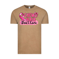 Vintage Coffee Breast Cancer Chemo hair don't care Vintage Tee - FaDigitalArtStudio