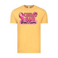 Vintage Mustard Breast Cancer Chemo hair don't care Vintage Tee - FaDigitalArtStudio