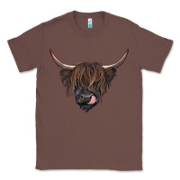 Chestnut Black highland cow Classic Tee - RanaPortraitStore