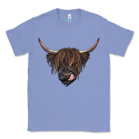 Colony Blue Black highland cow Classic Tee - RanaPortraitStore
