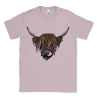 Lilac Black highland cow Classic Tee - RanaPortraitStore