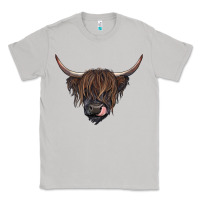Moon Dust Black highland cow Classic Tee - RanaPortraitStore