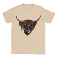 Mushroom Black highland cow Classic Tee - RanaPortraitStore