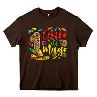Chocolate Brown My first cinco de mayo Heavy Core Tee - RanaPortraitStore