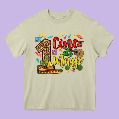 My First Cinco De Mayo Heavy Core Tee Designed By Ranaportraitstore