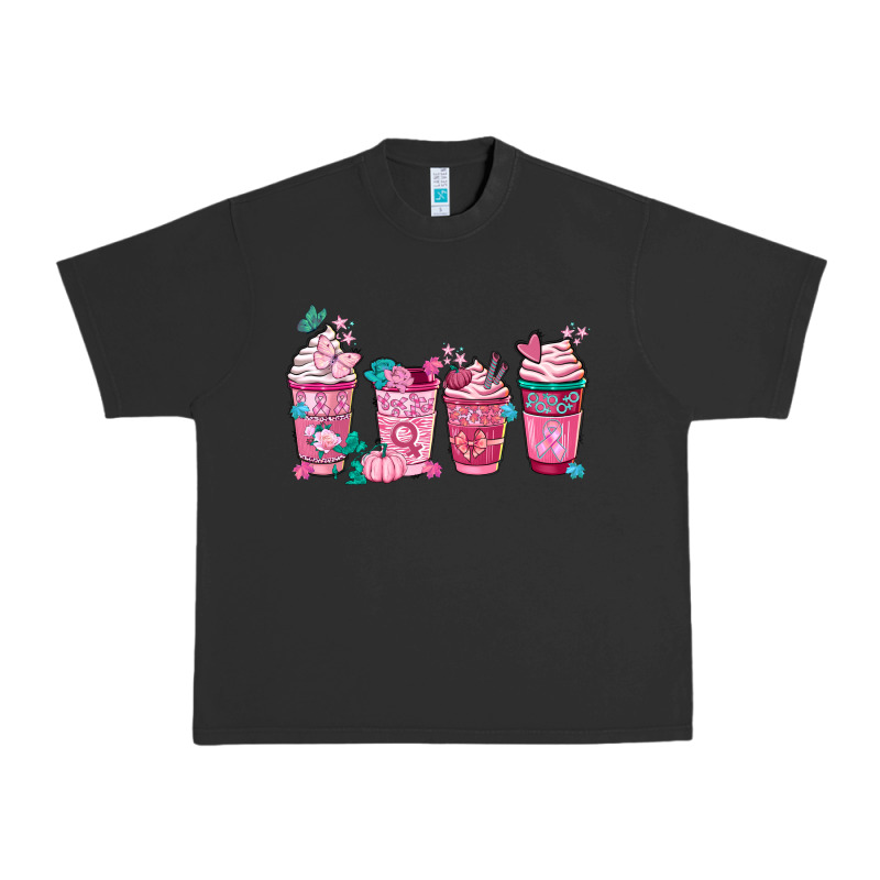 Breast Cancer Coffee Cups Urban Heavy Tee by FaDigitalArtStudio | Teevron