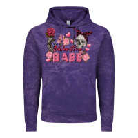 Cloud Purple Valentine Babe Valentine's Day Skull Vintage Hoodie - FaDigitalArtStudio