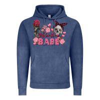 Vintage Denim Valentine Babe Valentine's Day Skull Vintage Hoodie - FaDigitalArtStudio