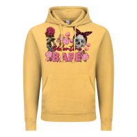 Vintage Mustard Valentine Babe Valentine's Day Skull Vintage Hoodie - FaDigitalArtStudio