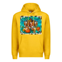 Lemon fall longhorn cows Premium Hoodie - RanaPortraitStore