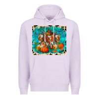 Lilac fall longhorn cows Premium Hoodie - RanaPortraitStore