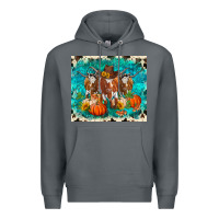 Rock fall longhorn cows Premium Hoodie - RanaPortraitStore