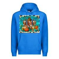 True Royal fall longhorn cows Premium Hoodie - RanaPortraitStore