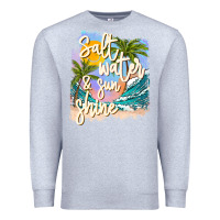 Heather Grey salt water sunshine Premium Sweatshirt - JahusDesignShop