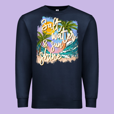 Salt Water Sunshine Premium Sweatshirt Designed By Jahusdesignshop