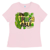 Bubblegum Pink St. Patrick's Un pinch able Ladies Tee - CowGirlArtShop