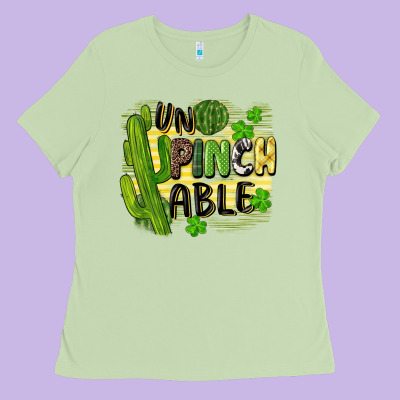 St. Patrick's Un Pinch Able Ladies Tee Designed By Cowgirlartshop