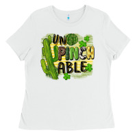 White St. Patrick's Un pinch able Ladies Tee - CowGirlArtShop