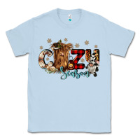 Dusty Blue cozy season Classic Tee - CowGirlArtShop