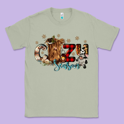 Cozy Season Classic Tee Designed By Cowgirlartshop
